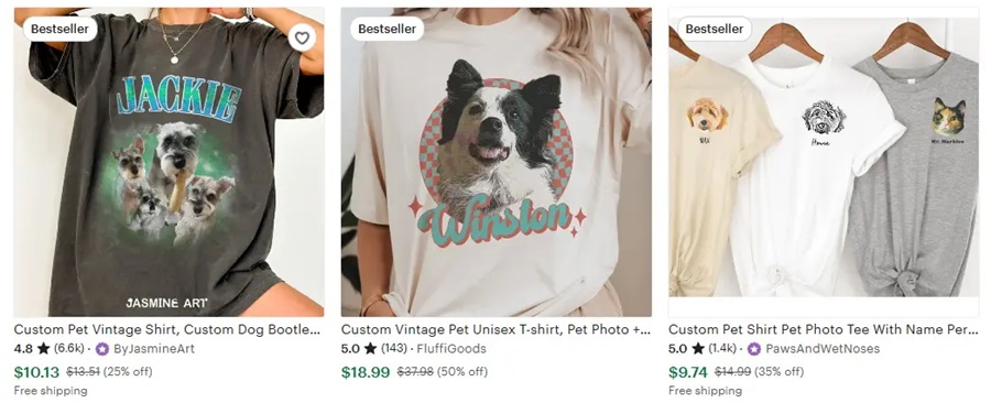 2025定制T恤设计方向之宠物