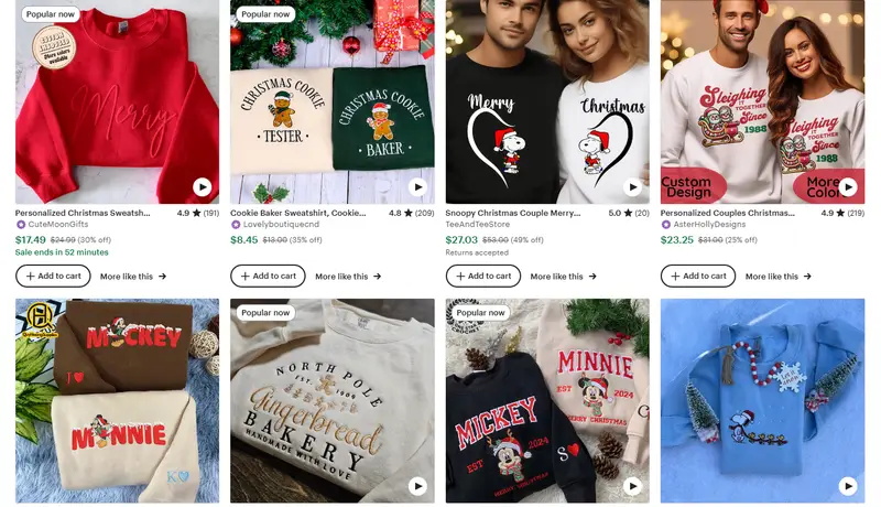 圣诞节卫衣设计方向之简约设计