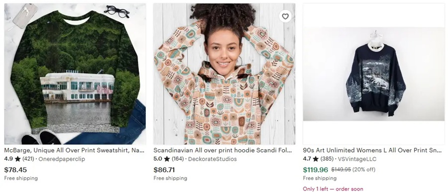 定制卫衣全幅印花的设计元素推荐之自然风情