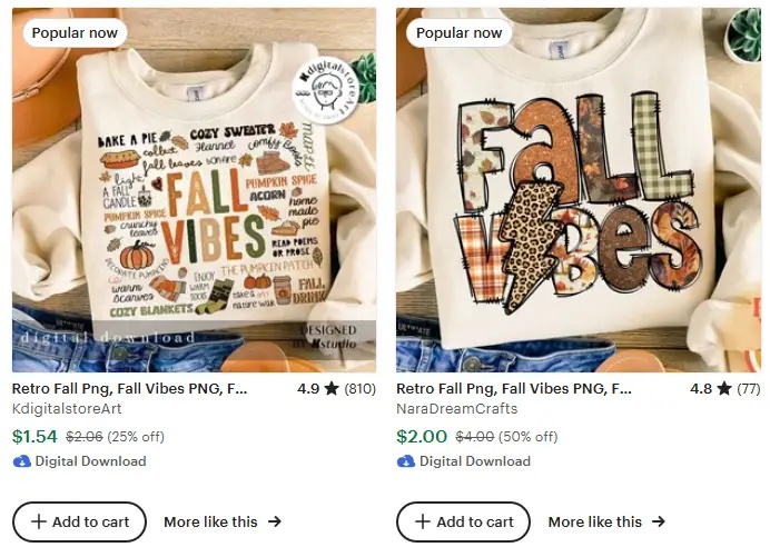 跨境选品思路，秋冬T恤设计元素推荐之纯粹的秋意