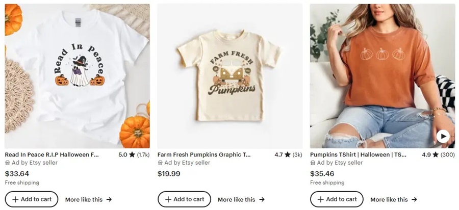 跨境选品思路，秋冬T恤设计元素推荐之简约文字设计