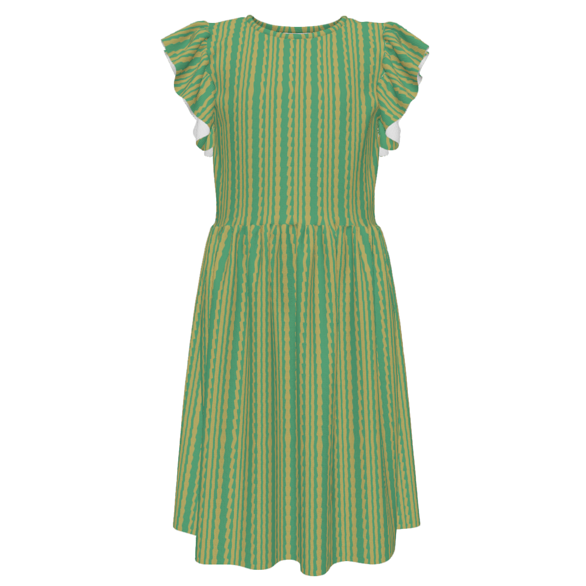 boho striped teal beige kids